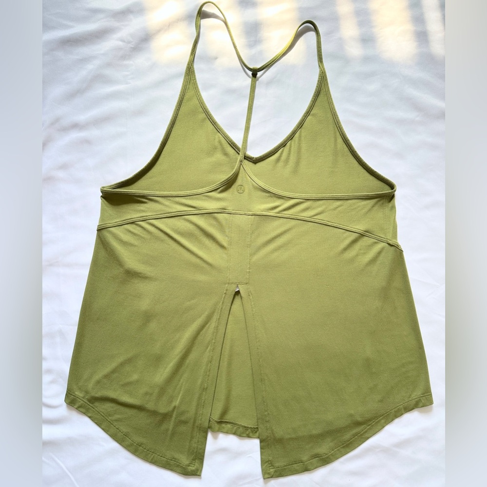 Lululemon Modal-Silk Yoga Tank Top - Bronze Green - 6 - Picture 7 of 9